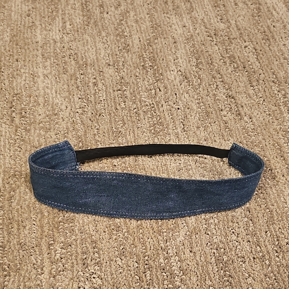 Blue Denim Headband - Super Stretchy